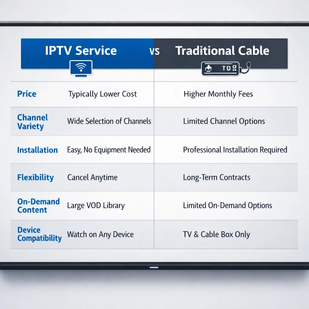 Collection of devices like Firestick, phone, and tablet that can use a single iptv service.