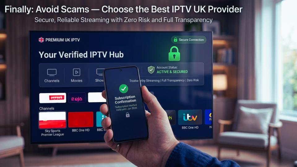 Secure streaming experience with the best IPTV UK provider on smart TV